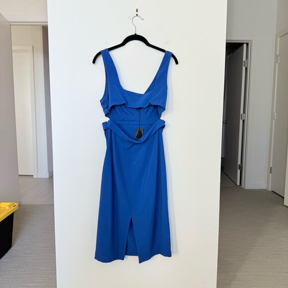 NWT Black Halo Jackie O Cutout Dress in Blue Size 8 - Picture 3 of 4